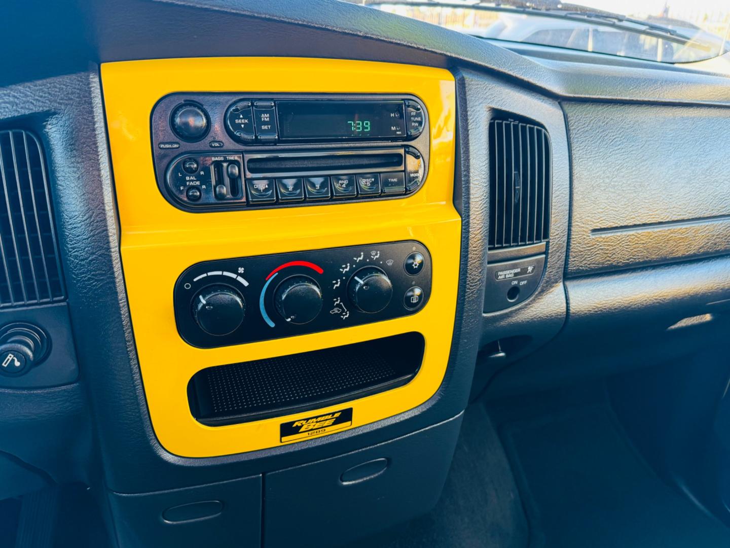 2004 Yellow /black Dodge Ram 1500 (1D7HA16D54J) , located at 2190 Hwy 95, Bullhead City, AZ, 86442, (928) 704-0060, 0.000000, 0.000000 - 2004 Dodge Ram SLT Bumblebee edition. Bright yellow with a black leather interior with yellow trim. This limited Bumblebee edition truck will sure turn heads. Hemi engine. 20 in wheels . *1 owner. matching tonneau cover. In excellent shape. 2004 Dodge Ram 1500 Rumble Bee. It is a limited edition tru - Photo#11